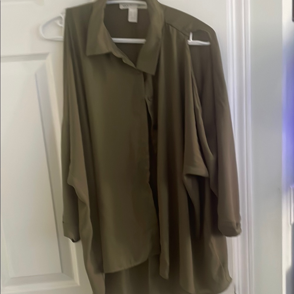 Olive Green Women's Top